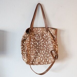 Madewell The Medium Transport Tote Printed Calf Hair Edition